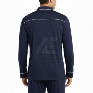 ชุดนอนผู้ชายทรงหลวม ไซส์ใหญ่ แขนยาว ชุดนอนสบายๆ สำหรับพักผ่อน - Product Image 5