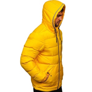 Manteaux réversibles imperméables surdimensionnés pour hommes, chauds, avec capuche, doublure en polaire, fermeture éclair, vêtements d'extérieur d'hiver - Product Image 6