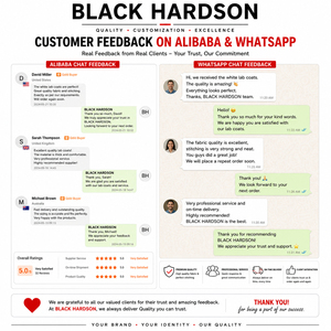เสื้อกาวน์แพทย์สีขาว Black Hardson ผ้าโพลีเอสเตอร์ทวิล 100% 200 GSM แขนยาว ติดกระดุมด้านหน้า ปักโลโก้ตามสั่ง สำหรับโรงพยาบาล - Product Image 6