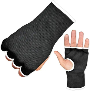 2026 Half Finger Training Gloves <b>Nylon</b> <b>Slip</b>-On Wrist Support for Martial Arts Sparring Unisex Adult Size Gel Hand Wraps - Product Image 4