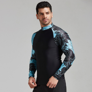 Hot Sale Rash Guard Men Women Long Sleeve Quick Dry 220g Sublimation <b>Printed</b> for <b>Surfing</b> Swimming Fitness Training Custom Logo - Product Image 4