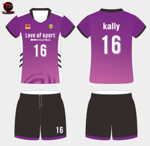 Custom Printed 3D Pattern Unisex <b>Volleyball</b> Uniform Jersey <b>Set</b> Quick Dry Polyester Short Sleeve Sports Apparel - Product Image 4