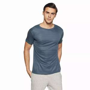 T-shirt en coton pour homme, coupe ajustée, respirant, léger, uni, manches courtes, vêtements décontractés, personnalisation de la marque, fabrication en gros - Product Image 1