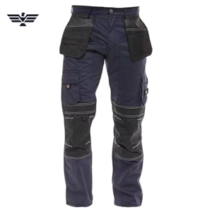 Pantalones de Trabajo de Poliéster Fluorescente de Alta Visibilidad con Múltiples Bolsillos EMPIRE TREND WEARS Premium para Hombre |   Carga Utilitaria de Alta Resistencia - Product Image 5