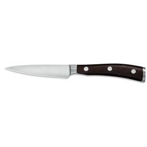 Couteaux à éplucher en acier inoxydable de qualité supérieure, couteaux de cuisine avec manche ergonomique noir pour couper et tailler les fruits et légumes - Product Image 1