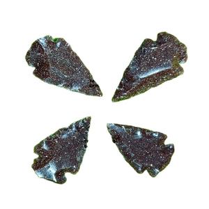 Cristales al por mayor piedra curativa ágata piedra preciosa a granel oro rojo cristales artesanías caza flecha puntas de flecha para la venta - Product Image 1