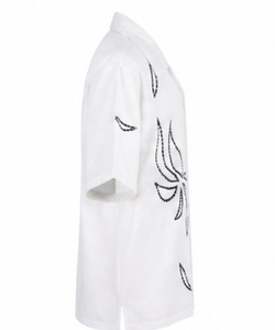 Chemise décontractée à manches courtes pour homme, col rabattu, chemises d'été - Product Image 4
