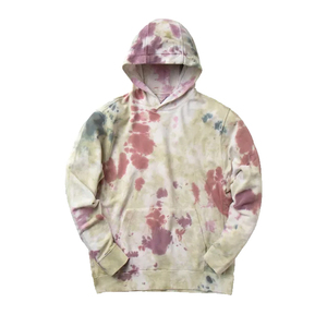 <b>Tie</b> <b>Dye</b> Hooded Pullover <b>Sweatshirt</b> Men Regular Fit Knitted Casual Winter Pocket Design 100% Cotton Embroidered Vintage - Product Image 1