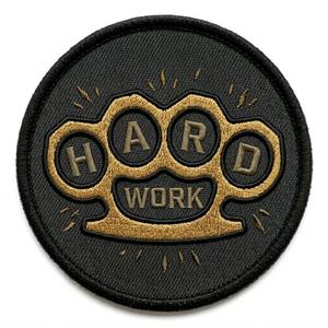 Parche Termoadhesivo Personalizado de Latón Bordado con Diseño de Puños de Boxeo, Insignia de Fuerza, Motivación Física, Logotipo Streetwear, Aplique, Venta al por Mayor, MOQ - Product Image 1
