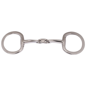 Bocado de equitación tipo French Link Ring de doble articulación Eggbutt en color arcoíris para caballo, con boquilla lisa y personalizable. - Product Image 6