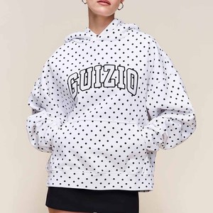 Sweat à capuche pour femme en molleton bouclette personnalisé, coupe classique, en coton peigné uni, avec poignets côtelés, style streetwear de luxe, écoresponsable et décontracté - Product Image 1