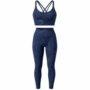 Full Customized Logo Accept Ladies <b>Sports</b> Bra And Legging <b>Set</b> Wholesale Private Label Fitness Workout Yoga <b>Set</b> For Women - Product Image 6
