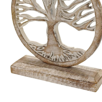 Décoration de table en bois sculpté artisanal, design moderne, gravé, en bambou écologique, statue pour anniversaire et mariage