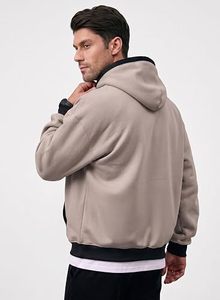 Sudaderas con Capucha Personalizadas con Logotipo, de Alta Calidad, 300 GSM, Forro Polar Grueso de Poliéster/Algodón, Cuello en V, para Hombre, Ropa de Calle de Invierno - Product Image 3