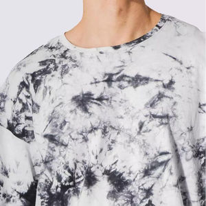 เสื้อยืดผู้ชายลำลอง ผ้าฝ้ายถัก 100% คอกลม แขนสั้น สีพื้น ลายเรียบ ทรงโอเวอร์ไซส์ ดีไซน์เรียบง่าย - Product Image 2