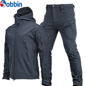 Conjunto de Chaqueta con Cremallera y Pantalones Cargo para Hombre, Estilo Vintage, Ecológico, para Exteriores, Resistente al Viento, Transpirable, Cómodo, con Capucha, para Senderismo - Product Image 3
