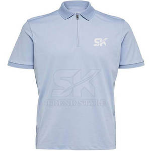 Camisetas Polo Lisas con Cierre para Hombre, Color y Diseño Personalizados, Servicio OEM, Hechas en Pakistán - Product Image 4