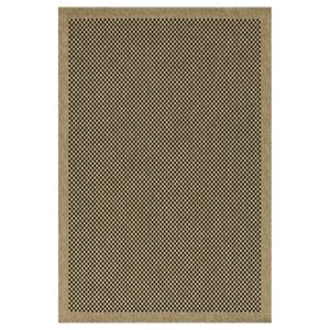 Tapis d'intérieur/extérieur Earth GC_NTL1003, 7 pieds 10 pouces X 10 pieds 3 pouces Jute/Noir 100% Fibre Naturelle 100% Recyclable - Product Image 4