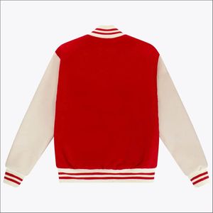 OEM Men's Vintage 2026 Polyester Varsity <b>Jacket</b> Custom Embroidered Logo Solid Pattern Front Standout <b>Winter</b> Clothes - Product Image 5