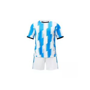 Camiseta de Fútbol Personalizada para Hombre de Alta Calidad al por Mayor, 100% Poliéster, Transpirable, Antibacteriana, de Secado Rápido, con Impresión Digital en Blanco - Product Image 1