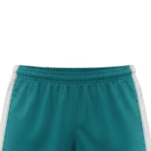 Pantalones Cortos de Lacrosse Unisex en Verde Azulado y Blanco, de Poliéster, Ajuste Atlético, Ropa Deportiva, Uniforme para Equipo Deportivo, Ropa de Entrenamiento - Product Image 3