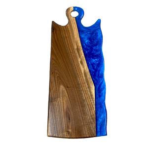 Planche à découper en bois d'acacia de grande taille, artisanale, en gros, pour couper le fromage, avec des accents en bois pour la décoration de la cuisine - Product Image 1