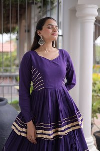 Chaniya Choli de Algodón Puro Especial para Navratri, Lehenga Choli Tradicional India para Mujer, Estilo Garba Gujarati, para Fiestas y Bodas, Largo hasta el Suelo - Product Image 6