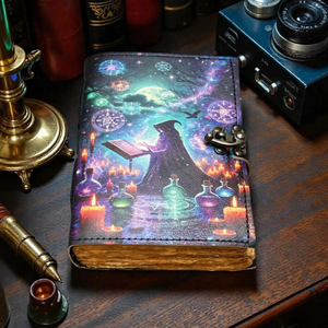 Diario de Cuero Hecho a Mano Al-Amir, Libro de Hechizos, Grimoire Gótico de Sombras, Diario Oculto Vintage de la India Occidental - Product Image 6