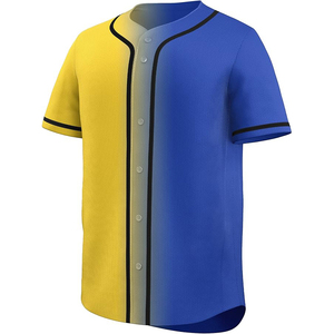 Drop Shoulder Baseball Jersey Loose Relaxed Fit <b>Button</b> Front Oversized Softball Top Streetwear - Product Image 2