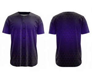 Fabricante de Camisetas de Béisbol Sublimadas Personalizadas, Uniformes de Equipo OEM y ODM |   Béisbol de Poliéster Transpirable - Product Image 3