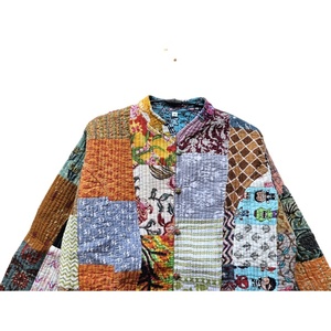 Veste réversible en coton imprimé vintage faite à la main, patchwork matelassé, écologique, style bohème, vêtements d'extérieur pour femmes, hiver - Product Image 4