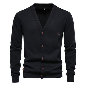 <b>Men</b> Long Sleeve Sweater Button Knit <b>Men</b> <b>Cardigan</b> Sweater Button Front Winter Wear - Product Image 6