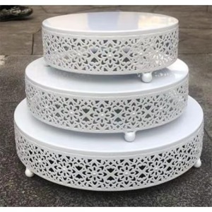 Supports à gâteau réutilisables en acier, pratiques, avec bordure personnalisable et élégante, outils à gâteau ronds à prix compétitif - Product Image 4