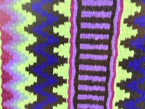 Tapis de selle western polyvalent Lamplight en laine avec doublure polaire et rembourrage en polyester pour l'équitation, noir, motif zigzag coloré - Product Image 3