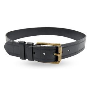 Cinturón informal de cuero de moda para hombre personalizado al por mayor, cinturones de cuero genuino de grano completo con hebilla enrollable de alta calidad - Product Image 4