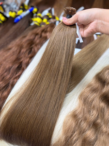 Extensions de cheveux humains vierges vietnamiens de couleur blonde, impressionnantes, en vrac, 100g, Super Double Drawn, 60cm, NASA HAIR VIETNAM NSH-DN - Product Image 1