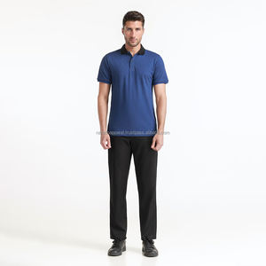 Nardon Apparel Polos para hombre 2025 Camiseta Polo informal de manga corta Bloque de color Camisas de golf ajustadas con bolsillo - Product Image 1