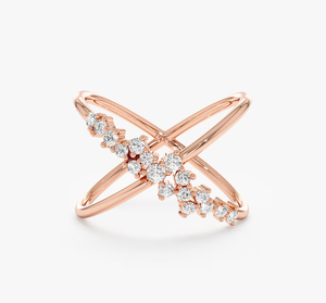 Elegante Anillo de Diamantes de Laboratorio Vintage con Certificado IGI, Chapado en Oro, Corte Brillante, Diamantes Rellenos, Joyería Fina para Mujer, Anillo de Compromiso y Boda - Product Image 3