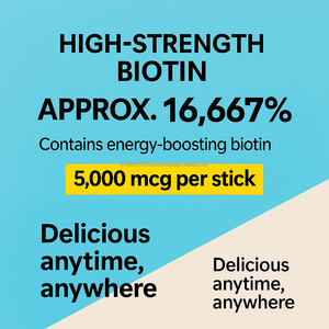 Vitamina C 2000 Biotina 5000 Suplemento en polvo Stick 60 sobres OEM Corea - Product Image 5