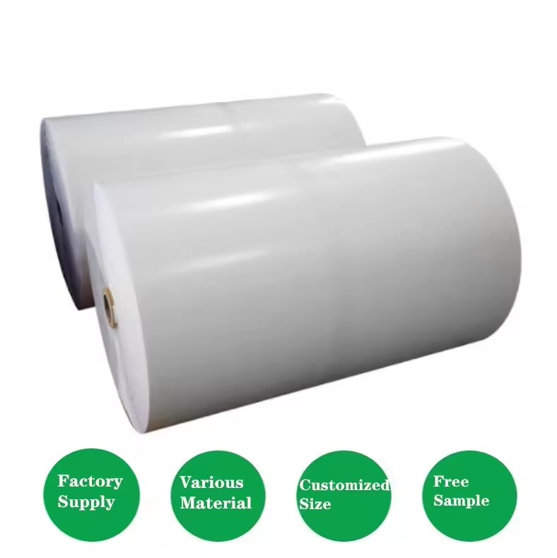 Black pp Thermal Label Stickers Self-adhesive White Label Synthetic pp Bopp Pet Inkjet