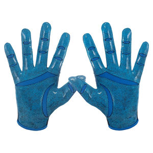 KATBROS INDUSTRIES ถุงมือแบบเต็มนิ้ว ลายฉลามสีน้ำเงิน กันลื่น โพลีเอสเตอร์ ปิดด้วยแถบตีนตุ๊กแก สำหรับทุกเพศ กีฬากลางแจ้ง ทุกฤดูกาล - Product Image 3