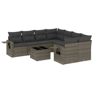 Conjunto de sofá de jardín gris - Product Image 2