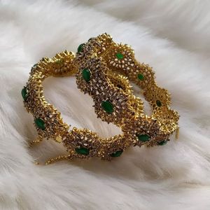 Artificial <b>Bangles</b> with Cubic Zircon Style Fashion Jewelry <b>Sets</b> Luxury Women's Bracelet Collection for Wedding Parties - Product Image 2