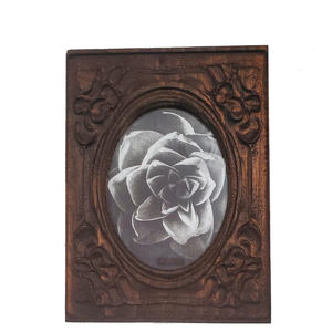 Cadre photo en bois de manguier massif de qualité supérieure, fait main, pour table, décoration élégante, rustique et moderne pour la maison, le bureau ou le salon - Product Image 1