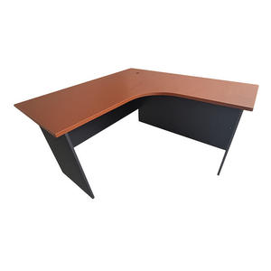 L Shape <b>Extendable</b> Conference <b>Table</b> Metal <b>Legs</b> Modern Design Durable Chipboard Melamine Laminate Commercial Office Furniture - Product Image 2