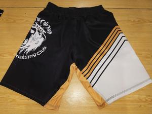 กางเกง MMA สีทองดำสำหรับผู้ชาย พิมพ์ลายแบบ Sublimation แห้งเร็ว ทรงปกติ สำหรับกีฬาศิลปะการต่อสู้แบบผสมผสาน ชุดกีฬาสำหรับนักต่อสู้ผู้ใหญ่ - Product Image 4