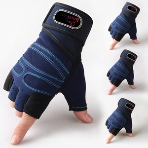 Bana Brother Anti-Slip Weightlifting Gloves with Wrist <b>Wrap</b> Rubber Palm Fitness Workout Gloves - Product Image 5