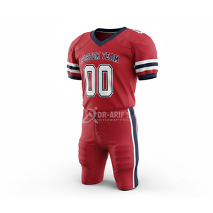 Pantalones Cortos de Fútbol Americano Personalizados para Equipos, Marca Premium, Unisex, Manga Corta, Cuello en V Sublimado, Malla Transpirable, Cintura Elástica - Product Image 4