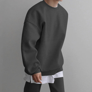 Sweat-shirt d'hiver pour homme surdimensionné en molleton, 2 pièces, personnalisable avec couleur et logo, fabrication OEM - Product Image 3