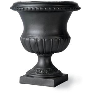 Urne de jardin en aluminium rose avec sculpture florale, pot de fleurs classique pour l'extérieur, pour plantes ou fleurs, design sculpté à la main - Product Image 6